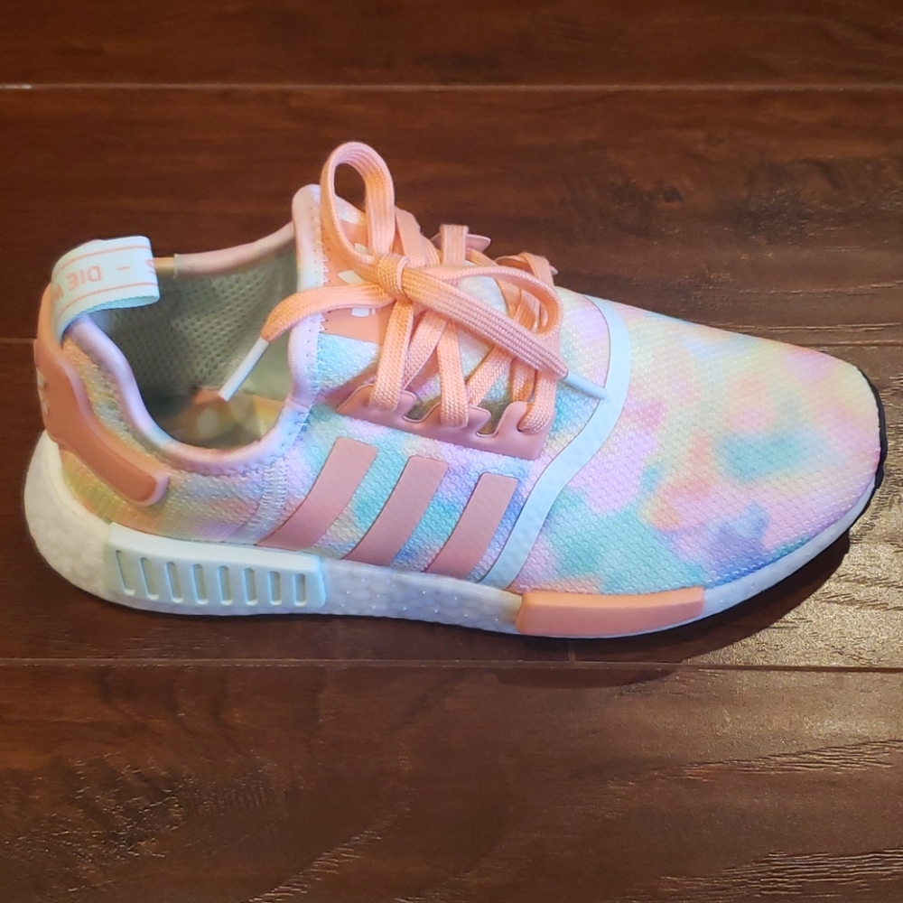 Adidas NMD R1 Tie Dye Athletic Sneakers - Picture 7 of 15